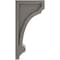 Ekena Millwork 3 1/4"W x 4"D x 8"H Diane Recessed Wood Vintage Decor Corbel, Reclaimed Grey CORWD03X04X08DIGY - alternate 3